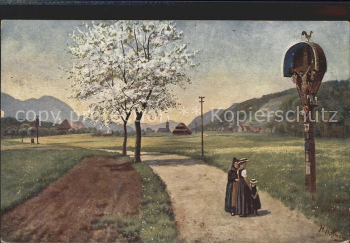Hoffmann Heinrich Sonntag-Morgen im Frühling Elzach im Sc