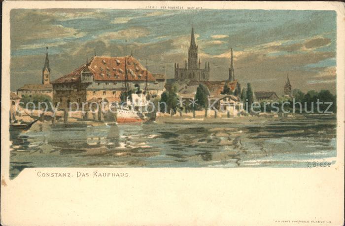 Biese Carl Karl Konstanz Das Kaufhaus Litho