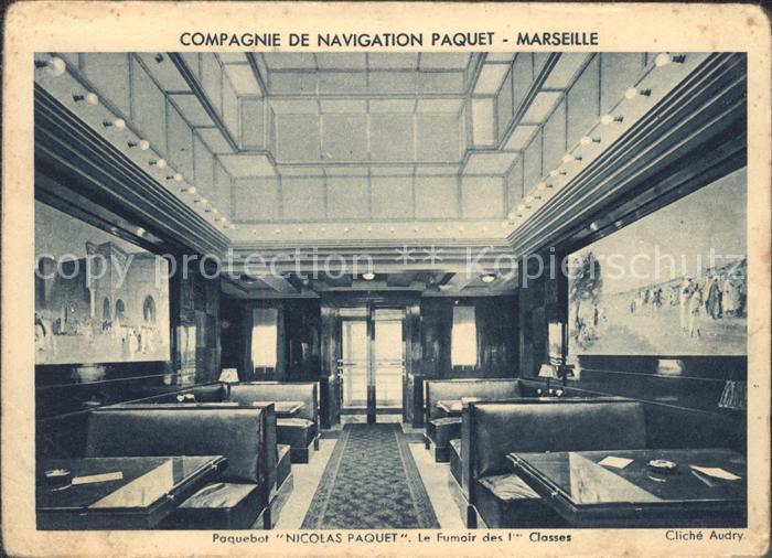 Dampfer Oceanliner Paquebot Nicolas Paquet Le Fumair des I