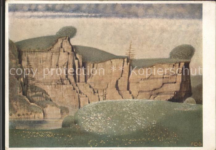 Steppes Edmund Prof. Drei Felsen Schwäbischen Alb Nr. 7004