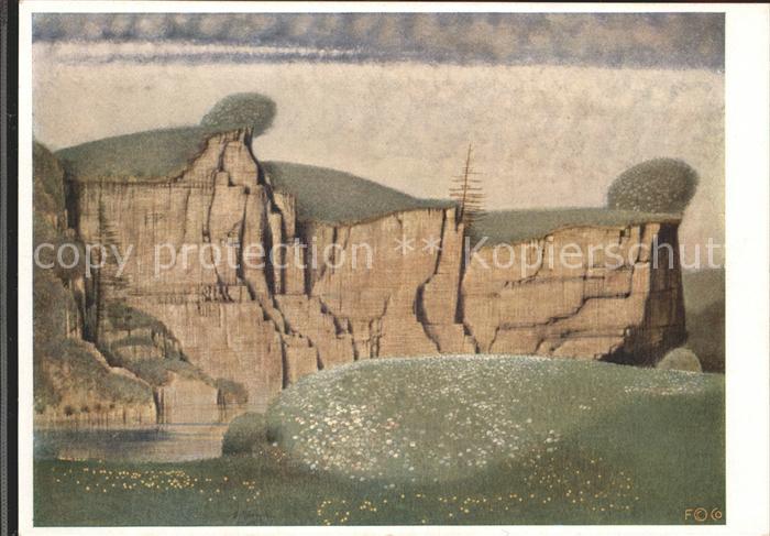 Steppes Edmund Prof. Drei Felsen Nr. 7004