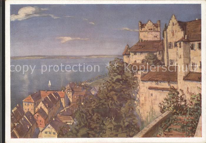 DIETER Hans (1881-1968) Bodenseekuenstler Schloss Meersburg