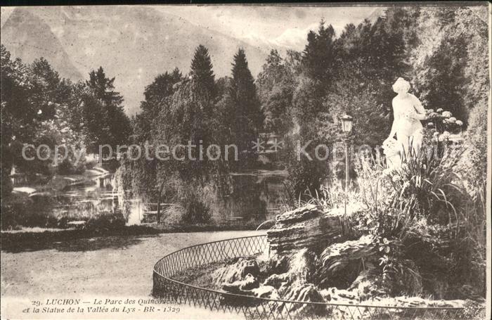 Luchon Haute-Garonne Parc des Quinconces Statue de la Vallee