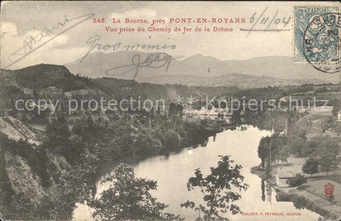 Pont-en-Royans Panorama La Bourne vue prise du Chemin