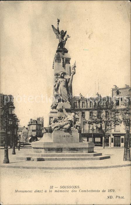 Soissons Aisne Monument a la memoire des Combattants d