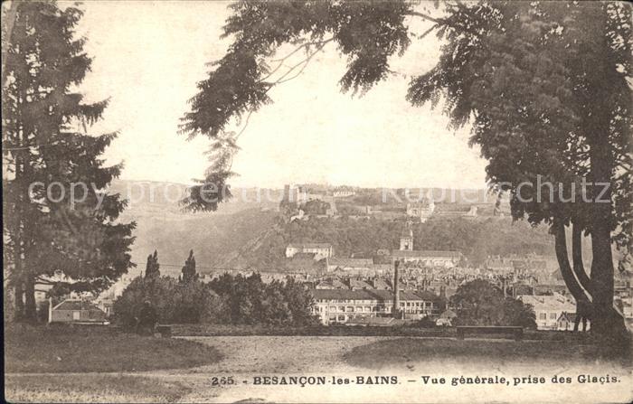 Besancon les Bains Vue generale prise des Glacis