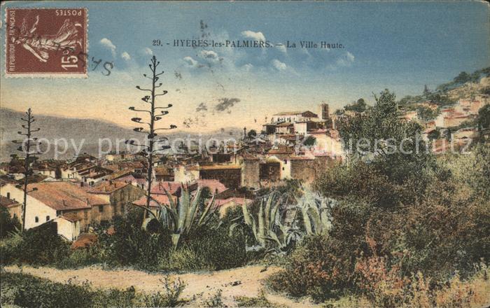 Hyeres La Ville Haute Stempel auf AK