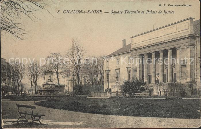 Chalon-sur-Saone Square Thevenin et Palais de Justice Mo