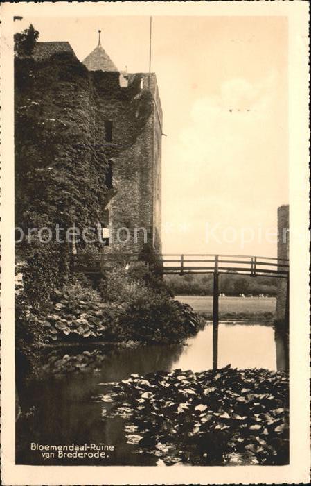 Bloemendaal Ruine van Brederode Schloss Mittelalter