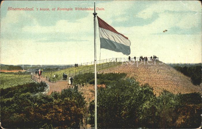 Bloemendaal Kopje of Koningin Wilhelmina Duin Flagge