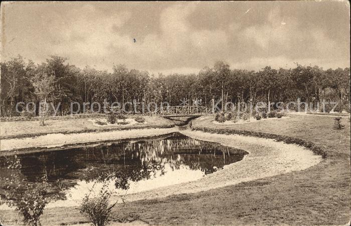Bergen aan Zee Sint Petrus Canisius Retraitenhuis Rustick bruggetje in den tuin