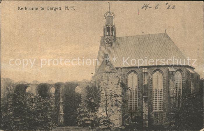 Bergen aan Zee Kerkruine Kirche Ruine