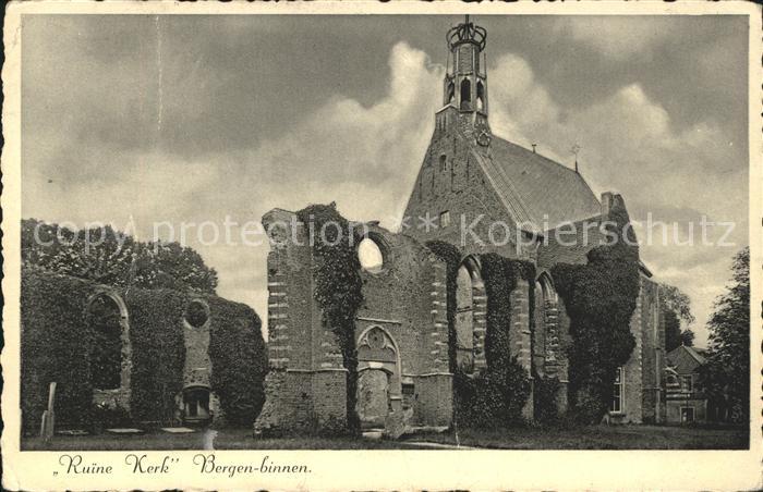 Bergen aan Zee Ruine Kerk Kirche Ruine