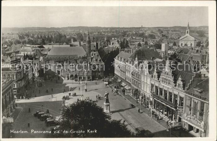 Haarlem Panorama va de Groote Kerk Denkmal