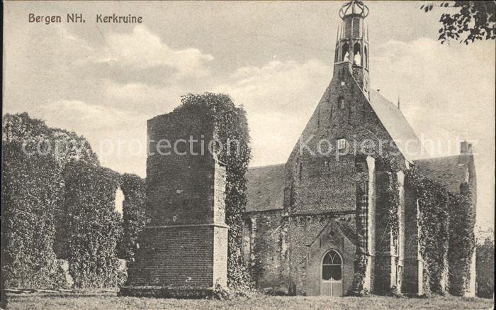 Bergen aan Zee Kerkruine Kirche Ruine