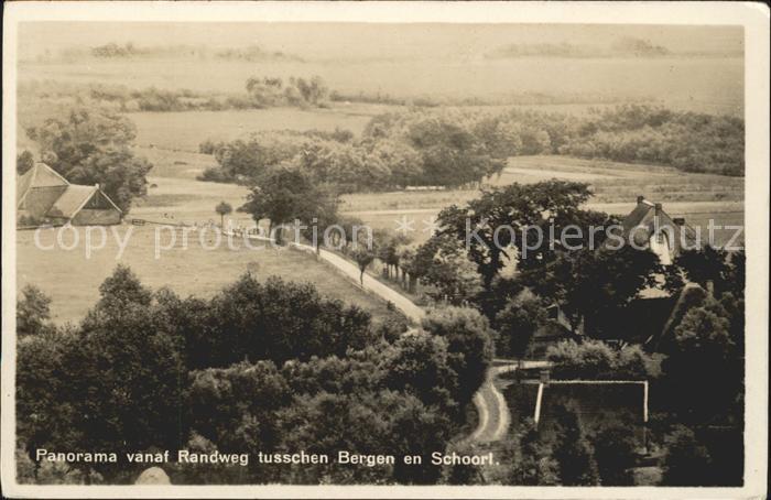 Schoorl Panorama vanaf Randweg tusschen Bergen en Schoorl