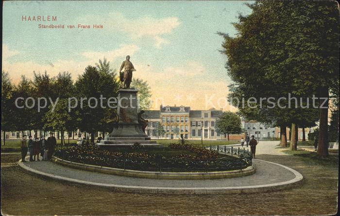 Haarlem Standbeeld van Frans Hals Denkmal Statue