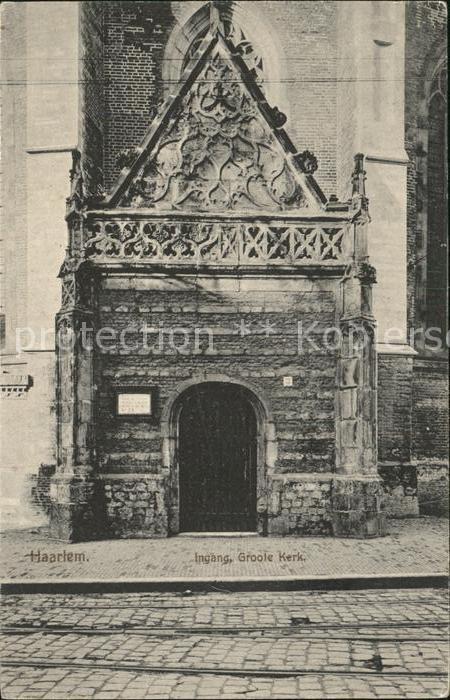 Haarlem Ingang Groote Kerk Kirche