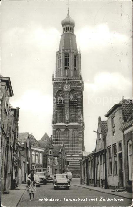 Enkhuizen Torenstraat met Zuidertoren