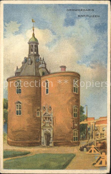 Enkhuizen Drommedaris Kuenstlerkarte