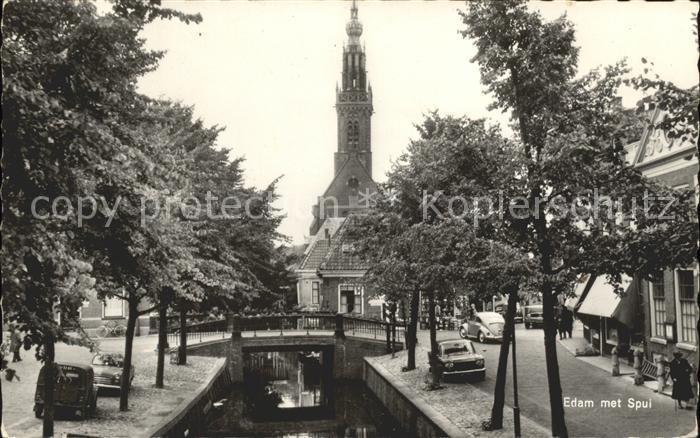 Edam met Spui Kanal Brücke Kirche
