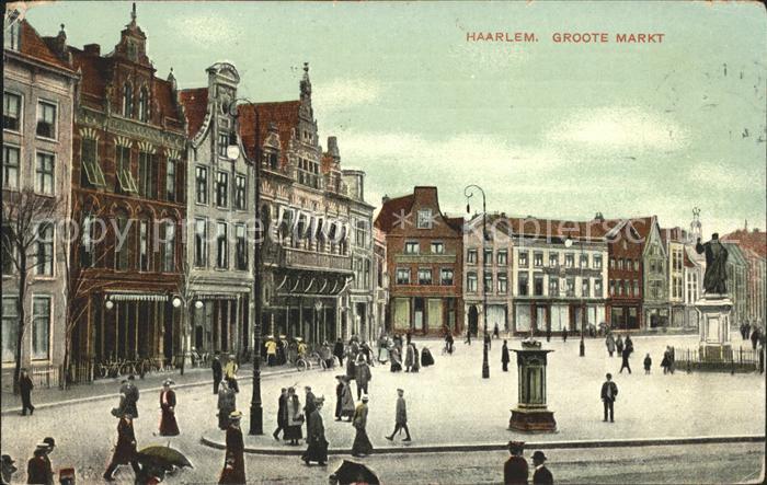 Haarlem Groote Markt Denkmal Statue