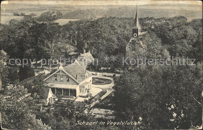 Schoorl in vogelvlucht Kerk Kirche