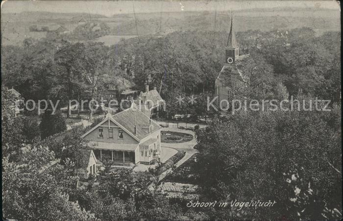 Schoorl in Vogelvlucht Kerk Kirche