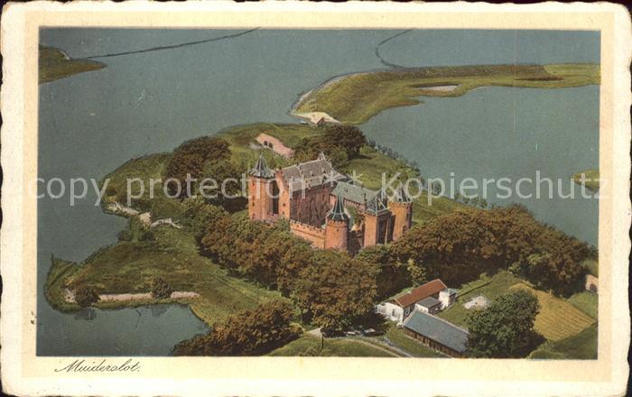 Muiderslot Schloss Fliegeraufnahme