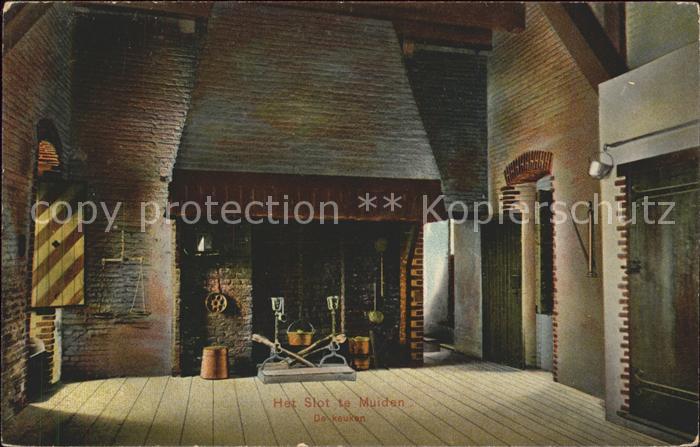 Muiderslot De keuken Schloss Kamin