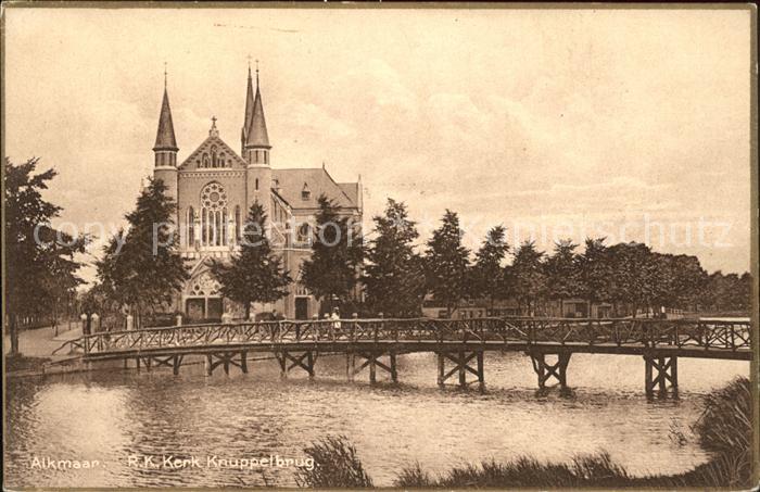 Alkmaar RK Kerk Knuppelbrug Kirche Bruecke