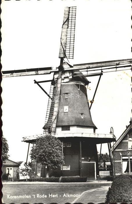 Alkmaar Korenmolen t Rode Hert Windmuehle