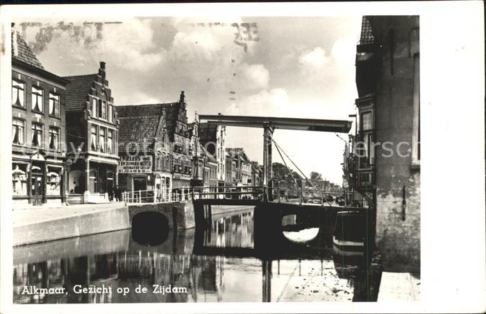 Alkmaar Gezicht op de Zijdam Kanal Zugbruecke