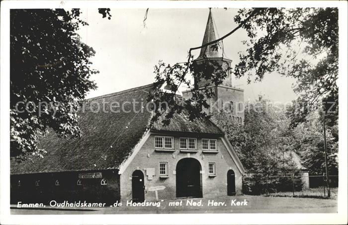 Emmen Netherlands Oudheiskamer de Hondsrug met Ned Herv Kerk Kirche