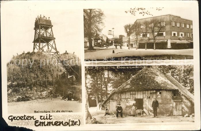 Emmen Netherlands Belvedere in de dennen Hoofdstraat Noorderstraat Oud Drentsche