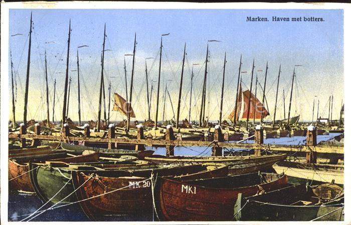 Marken Haven met botters Hafen