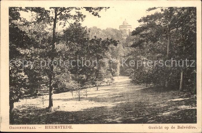 Heemstede Groenendaal Gezicht op de Belvedere