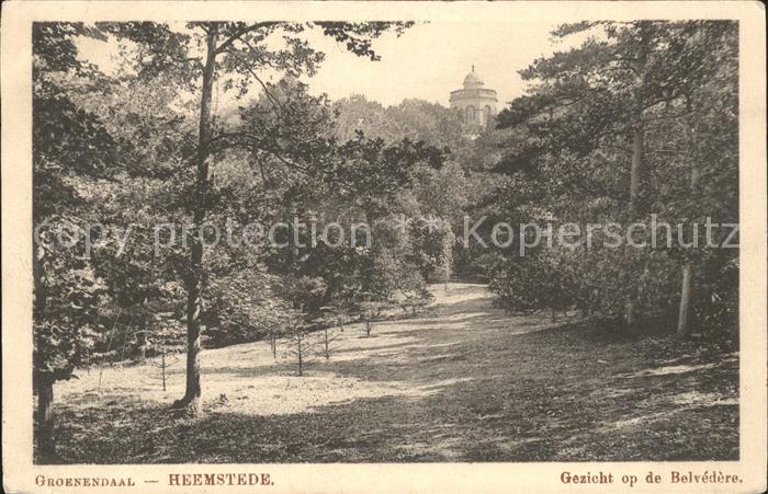 Heemstede Groenendaal Gezicht op de Belvedere