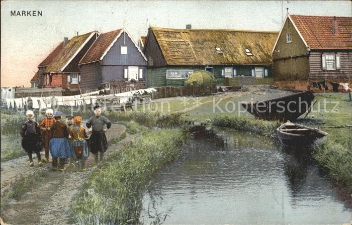 Marken Wohnhäuser auf der Insel Kinder