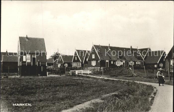 Marken Teilansicht des Inseldorfes