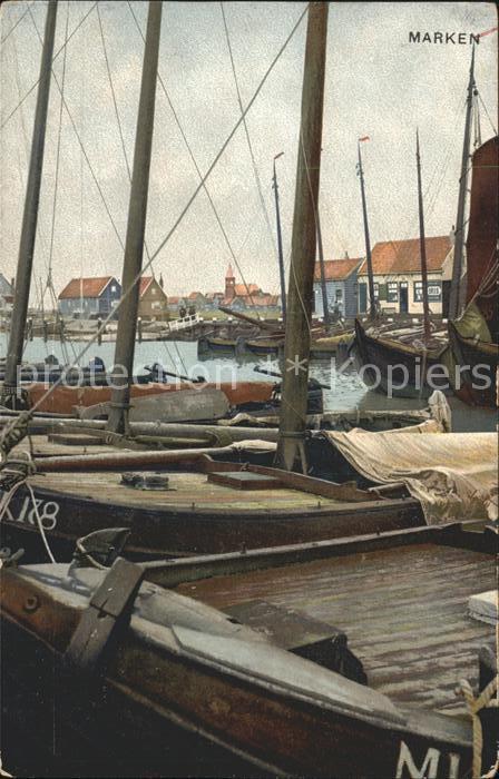 Marken Hafen Fischerboote Serie 80 No. 1954
