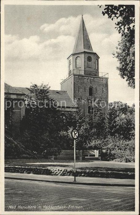 Emmen Netherlands Ned Herv Kerk met Haddersbank Kirche