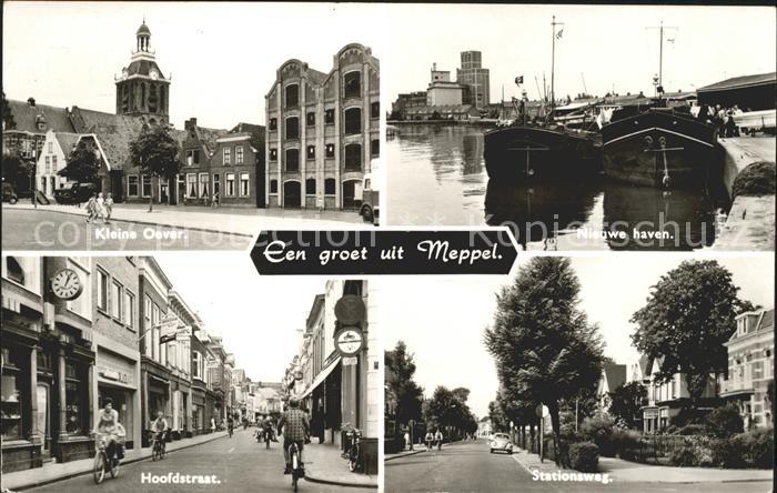 Meppel Kleine Oever Hieuwe haven Hoofdstraat Stationsweg
