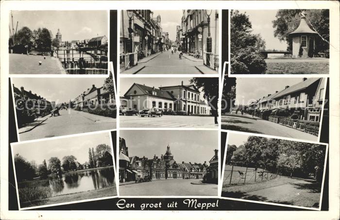 Meppel Teilansichten Strassenpartie Wildgehege Pavillon