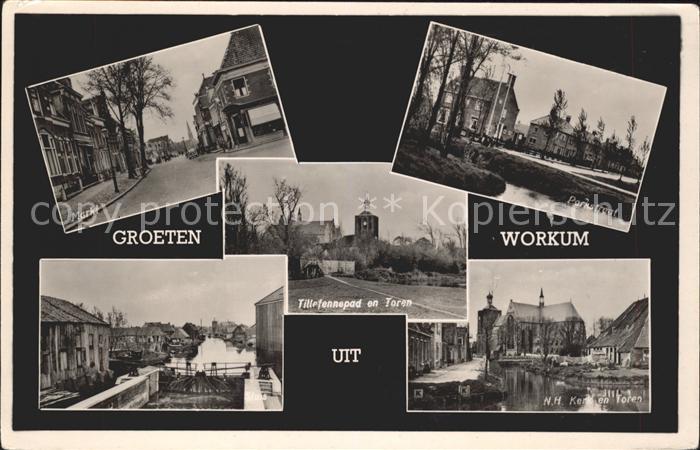 Workum Markt Kerk Toren Parkstraat Tillefennepad Sluis