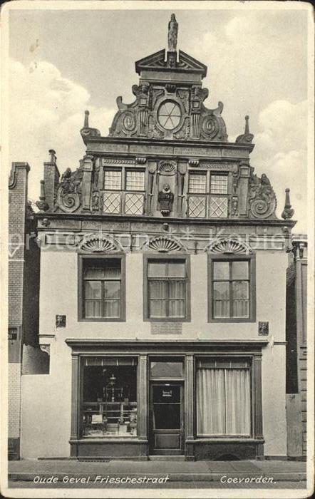 Coevorden Oude Gevel Frieschestraat Historisches Gebaeude 17. Jhdt.