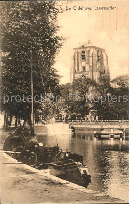 Leeuwarden Oldehove Turm 16. Jhdt. Partie am Kanal