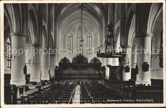 Bolsward Boalsert Interieur Martinikerk Kirche
