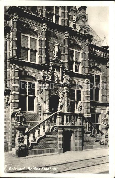 Bolsward Boalsert Bordes Stadhuis Rathaus Fassade