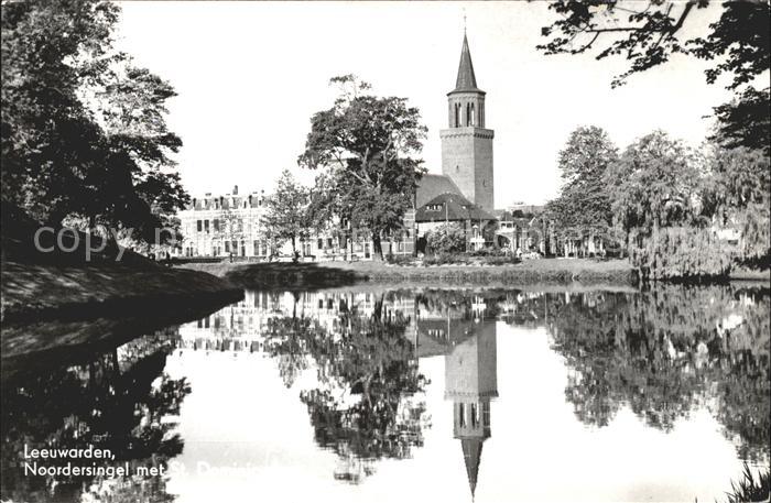 Leeuwarden Noordersingel met St Dominicuskerk Kirche